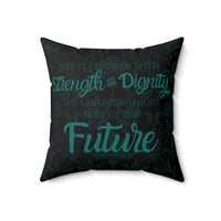 Without Fear of the Future - Spun Polyester Square Pillow