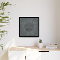 Without Fear of the Future - Matte Canvas, Framed (Multi-color)