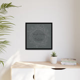 Without Fear of the Future - Matte Canvas, Framed (Multi-color)