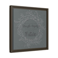 Without Fear of the Future - Matte Canvas, Framed (Multi-color)