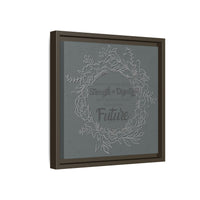 Without Fear of the Future - Matte Canvas, Framed (Multi-color)