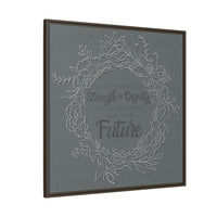 Without Fear of the Future - Matte Canvas, Framed (Multi-color)