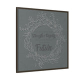 Without Fear of the Future - Matte Canvas, Framed (Multi-color)