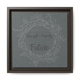 Without Fear of the Future - Matte Canvas, Framed (Multi-color)