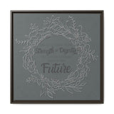 Without Fear of the Future - Matte Canvas, Framed (Multi-color)