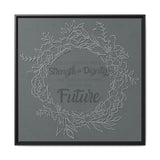 Without Fear of the Future - Matte Canvas, Framed (Multi-color)