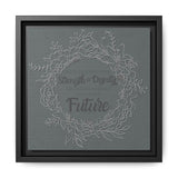 Without Fear of the Future - Matte Canvas, Framed (Multi-color)