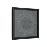 Without Fear of the Future - Matte Canvas, Framed (Multi-color)