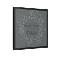 Without Fear of the Future - Matte Canvas, Framed (Multi-color)