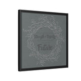 Without Fear of the Future - Matte Canvas, Framed (Multi-color)