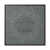 Without Fear of the Future - Matte Canvas, Framed (Multi-color)