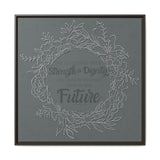 Without Fear of the Future - Matte Canvas, Framed (Multi-color)