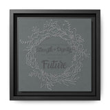 Without Fear of the Future - Matte Canvas, Framed (Multi-color)