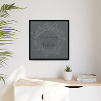 Without Fear of the Future - Matte Canvas, Framed (Multi-color)