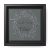 Without Fear of the Future - Matte Canvas, Framed (Multi-color)