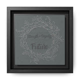 Without Fear of the Future - Matte Canvas, Framed (Multi-color)