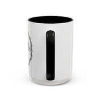 Jesus Crown of Thorns - Color Accent Coffee Mug (15oz)