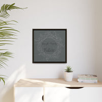 Without Fear of the Future - Matte Canvas, Framed (Multi-color)