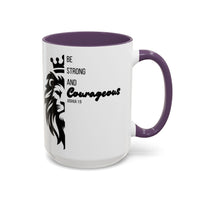 Be Courageous - Color Accent Coffee Mug (15oz)