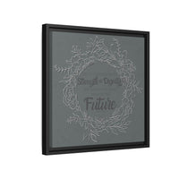 Without Fear of the Future - Matte Canvas, Framed (Multi-color)