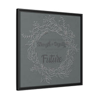 Without Fear of the Future - Matte Canvas, Framed (Multi-color)