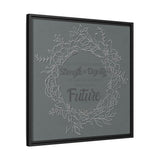 Without Fear of the Future - Matte Canvas, Framed (Multi-color)