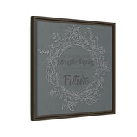 Without Fear of the Future - Matte Canvas, Framed (Multi-color)