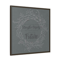 Without Fear of the Future - Matte Canvas, Framed (Multi-color)