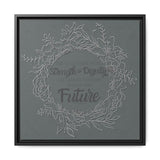 Without Fear of the Future - Matte Canvas, Framed (Multi-color)