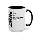 Be Courageous - Color Accent Coffee Mug (15oz)