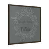 Without Fear of the Future - Matte Canvas, Framed (Multi-color)