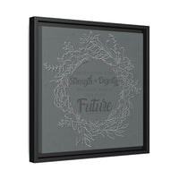 Without Fear of the Future - Matte Canvas, Framed (Multi-color)