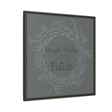 Without Fear of the Future - Matte Canvas, Framed (Multi-color)