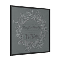 Without Fear of the Future - Matte Canvas, Framed (Multi-color)