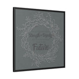 Without Fear of the Future - Matte Canvas, Framed (Multi-color)